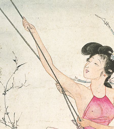 汤阴-胡也佛的仕女画和最知名的金瓶梅秘戏图